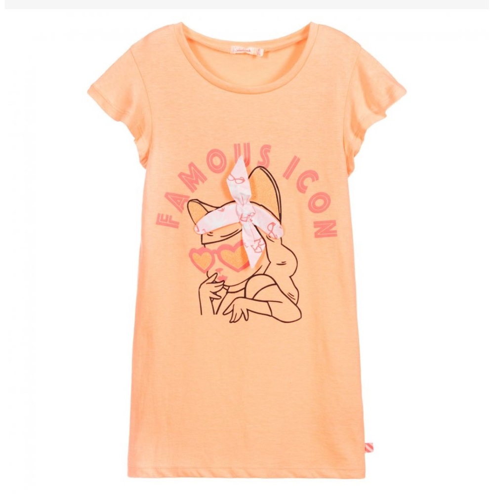 BILLIEBLUSH ORANGE ICON JERSEY DRESS